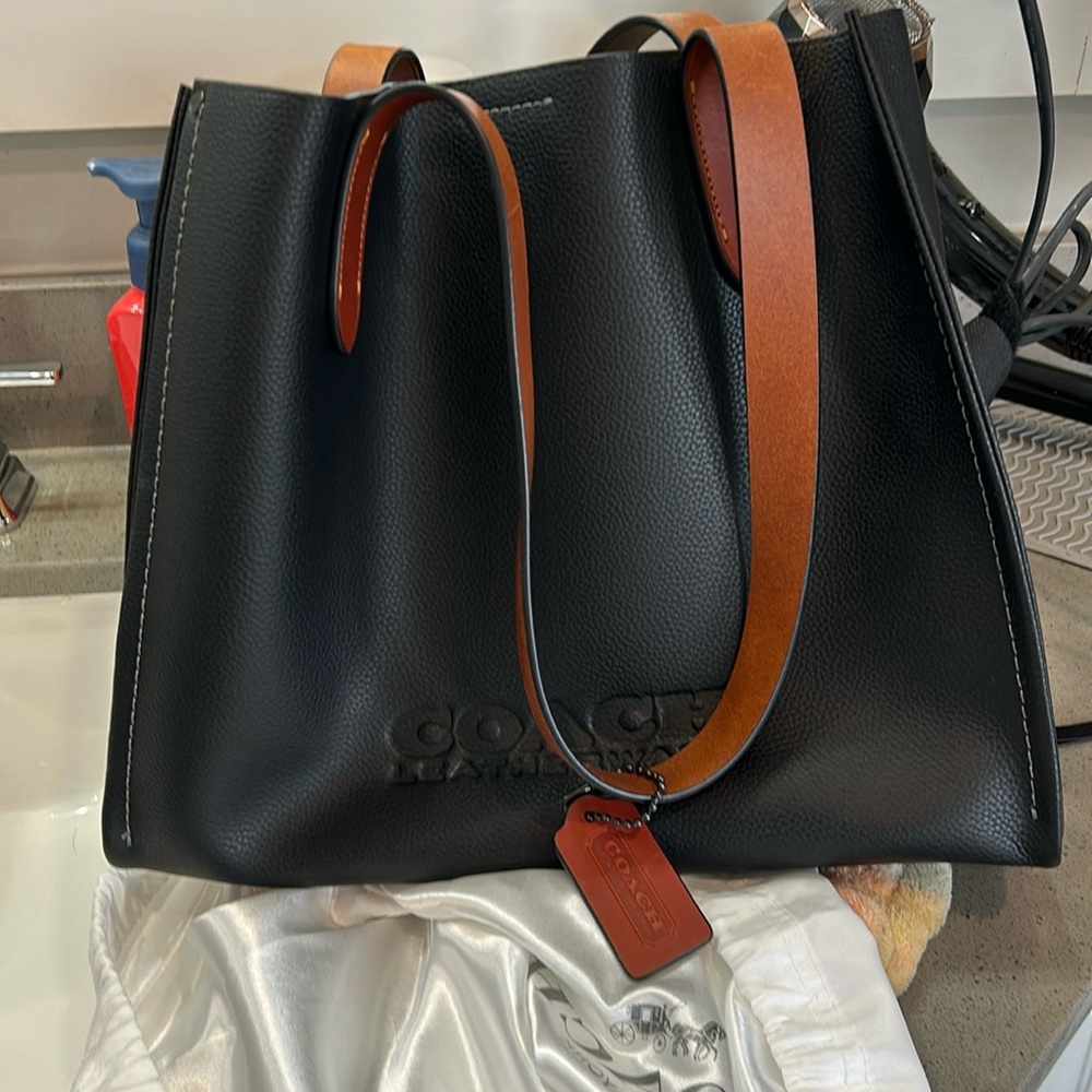 Brand new Coach leather tote bag